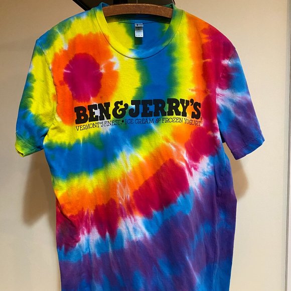 Vintage Ben & Jerry's Tie Dye Tee Medium - New - Picture 2 of 5